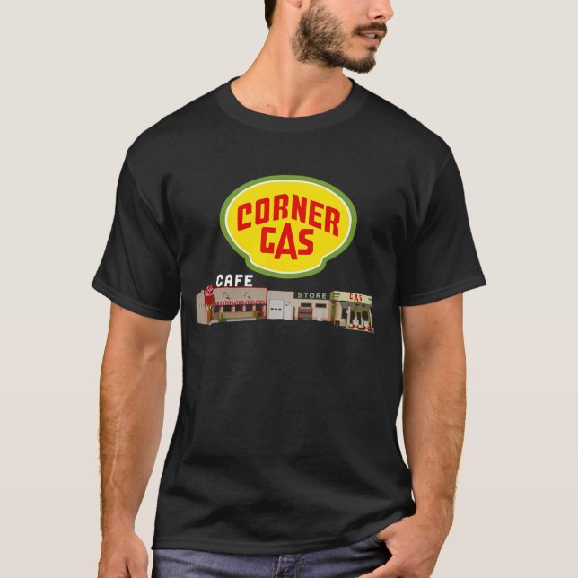 Corner-Gas-Logo-And-Station-Womens  T-Shirt (Front)