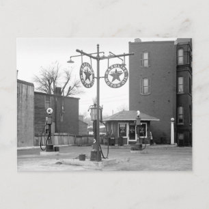 Corner Gas Station, 1925 Postcard
