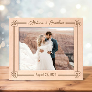 Corner Heart Shaped Knot Frame Wedding 10x8