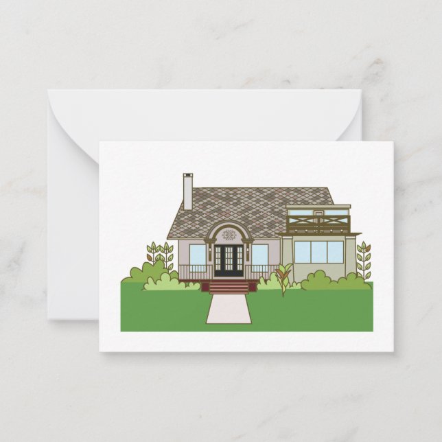 Corner House in Wares Creek Flat Note Card (Front)