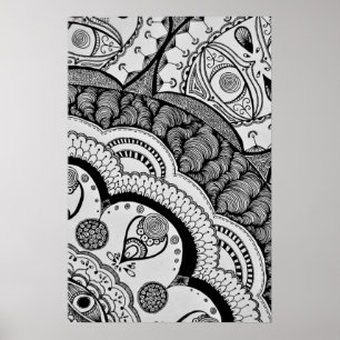 Corner Mandala. Poster