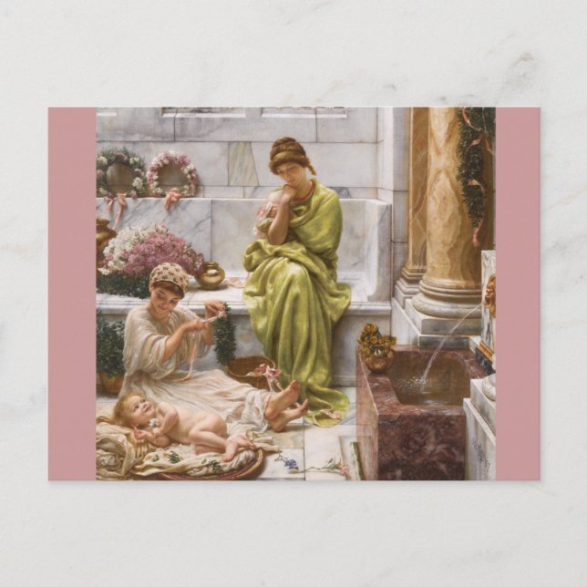 Corner Market Flower Sellers Postcard (Front)