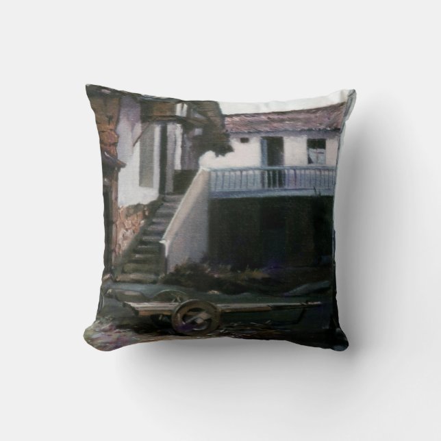 Corner of Centulle (Lugo)/Nook of Centulle (Lugo) Cushion (Front)