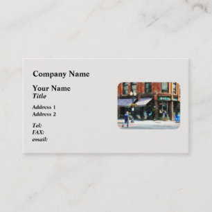 Corner of Columbia and Pearl Albany NY Business Card