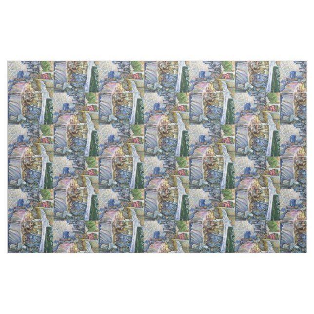 Corner of Flying Pig Farm and Wine a Bit. Fabric (Yard)