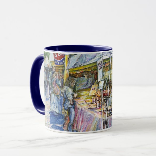 Corner of Flying Pig Farm and Wine a Bit. Mug (Front Left)