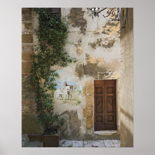 Corner of narrow lane in the old city of poster (Front)