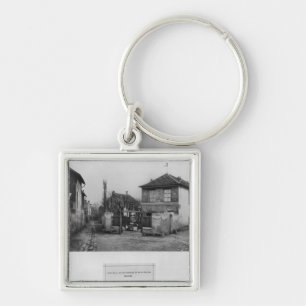 Corner of rue des Rondeaux Key Ring