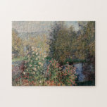 Corner of the Garden at Montgeron - Claude Monet Jigsaw Puzzle<br><div class="desc">Corner of the Garden at Montgeron - Claude Monet (1840 – 1926) was a founder of French impressionist painting, and the most consistent and prolific practitioner of the movement's philosophy of expressing one's perceptions before nature, especially as applied to plein-air landscape painting. The term Impressionism is derived from the title...</div>