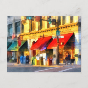 Corner or Centre and Merchant Rutland VT Postcard