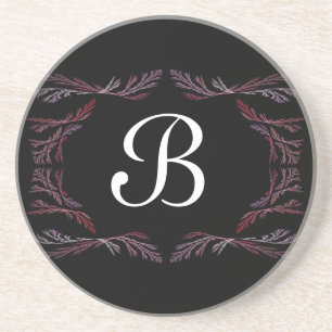 Corner Series-16---Pink Blk coaster--1 of colours Coaster