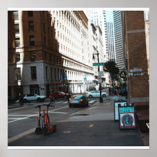 Corner Traffic Poster