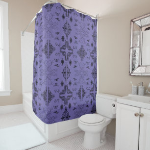 corners-flourish-scroll-frame shower curtain