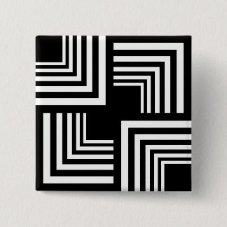 corners game abstract 15 cm square badge