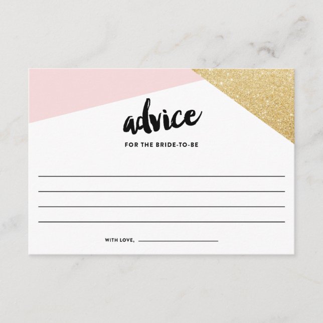 Corners | Wedding Advice Cards (Front)