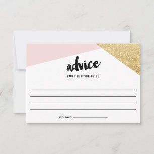 Corners Wedding Advice Cards