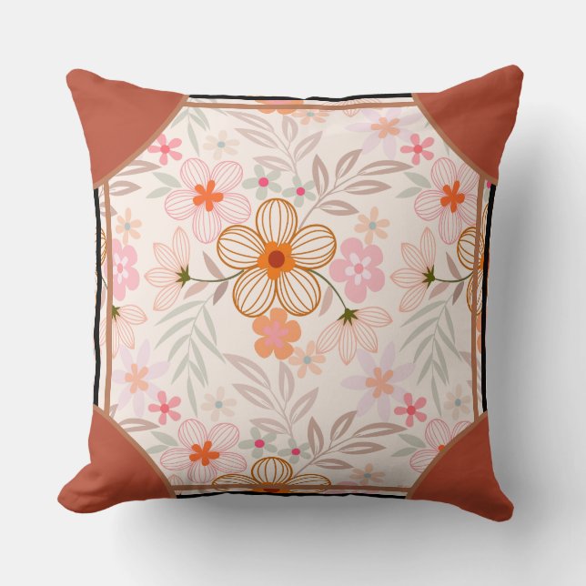 Cornerstone Blossom Orange Cushion (Front)