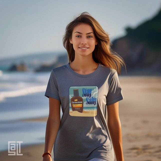 Cornerstone Christian Beach Coastal Inspirational  T-Shirt (Creator Uploaded)
