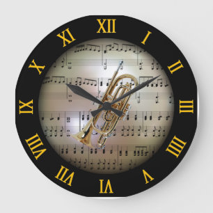 Cornet ~ Background “The Musical Planet” * ~ Large Clock