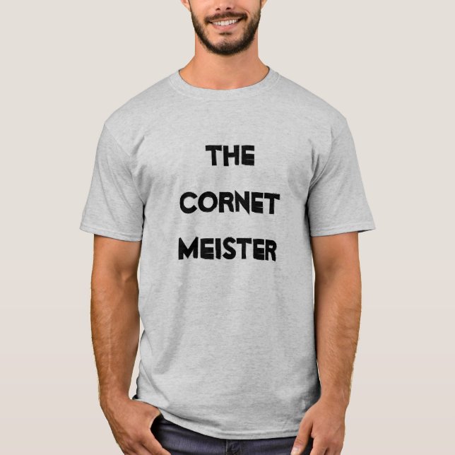 Cornet Meister shirt Musical Brass Instrument (Front)
