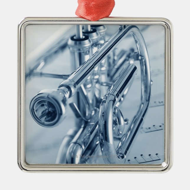 Cornet Metal Tree Decoration (Front)