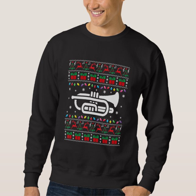 Cornet Ugly Christmas Sweater Cornet Xmas Light (Front)