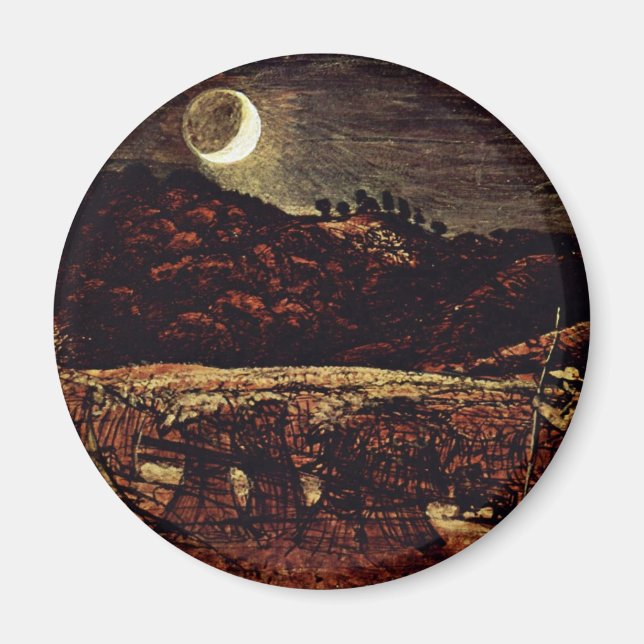 Cornfield In The Moonlight By Palmer Samuel Magnet (Front)