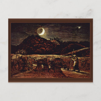 Cornfield In The Moonlight By Palmer Samuel Postcard