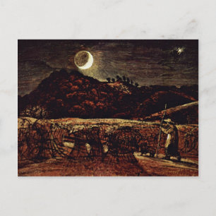 Cornfield In The Moonlight By Palmer Samuel Postcard