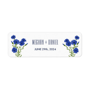 Cornflower Blue Botanical Wedding 
