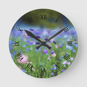 Cornflower Blue Clock