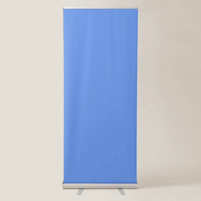 Cornflower blue colour  retractable banner (Front)