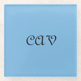 Cornflower Blue  Glass Coaster