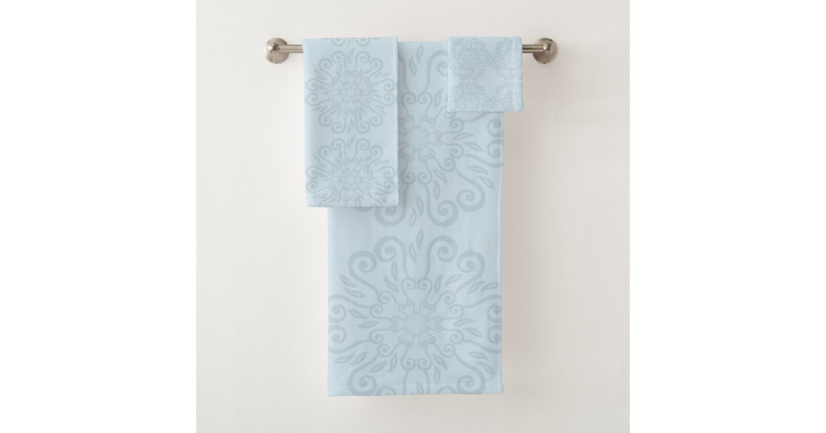 CORNFLOWER BLUE HAMPTONS STYLE BATHROOM TOWEL SET Zazzle