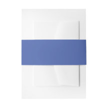 Cornflower Blue Invitation Belly Band
