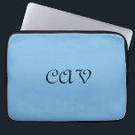 Cornflower Blue  Laptop Sleeve<br><div class="desc">This beautiful cornflower blue blanket will keep you warm when you're blue.  It can also be personalised to make it your own unique blanket</div>