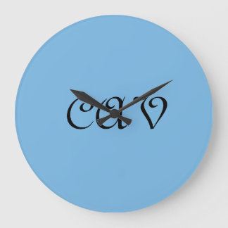 Cornflower Blue  Large Clock