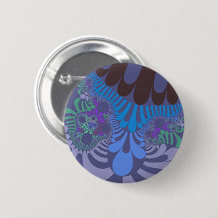 Cornflower Blue Mod 6 Cm Round Badge
