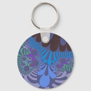 Cornflower Blue Mod Key Ring