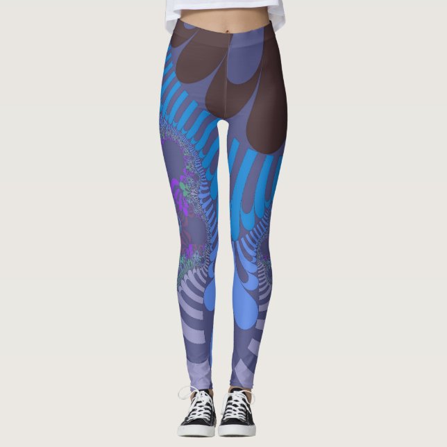 Cornflower Blue Mod Leggings (Front)