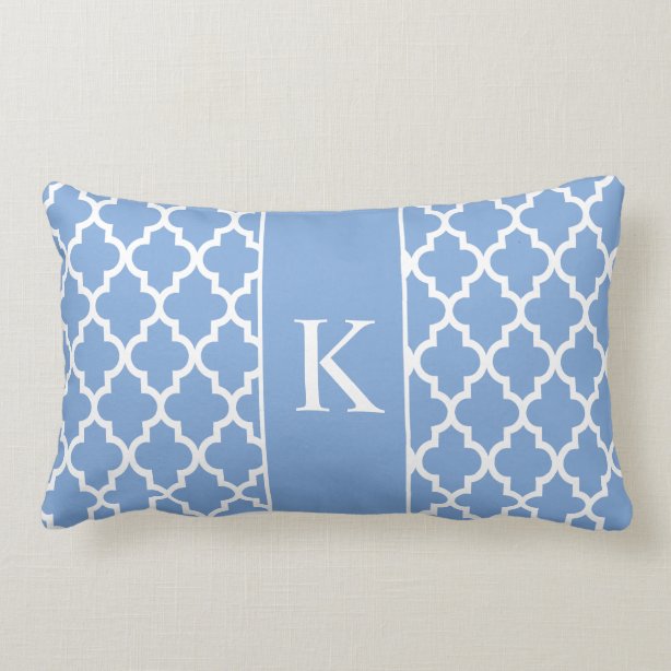 Cornflower Blue Decorative & Throw Cushions Zazzle UK