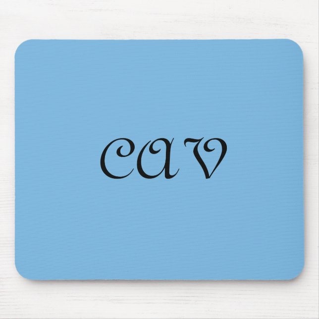 Cornflower Blue  Mouse Mat (Front)