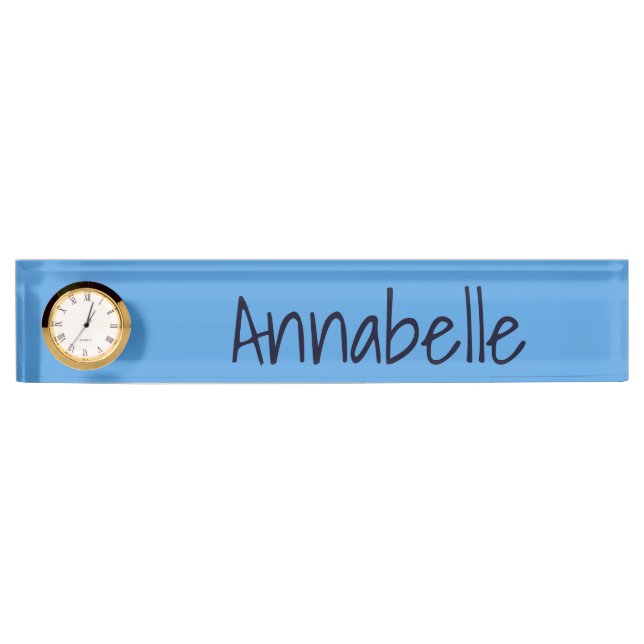 Cornflower Blue Nameplate (Front)