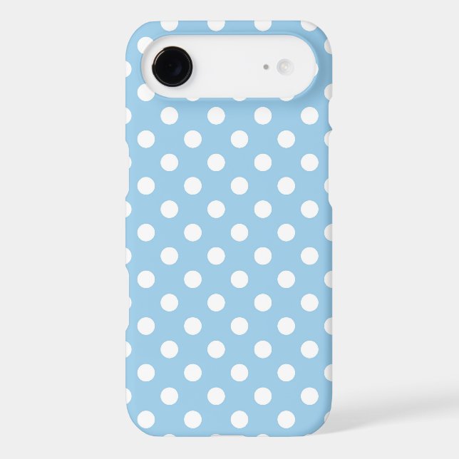 Cornflower Blue Polka Dot iPhone 6 case (Back)