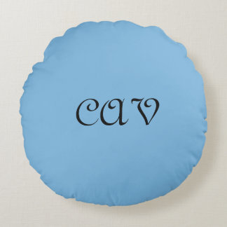 Cornflower Blue Round Cushion