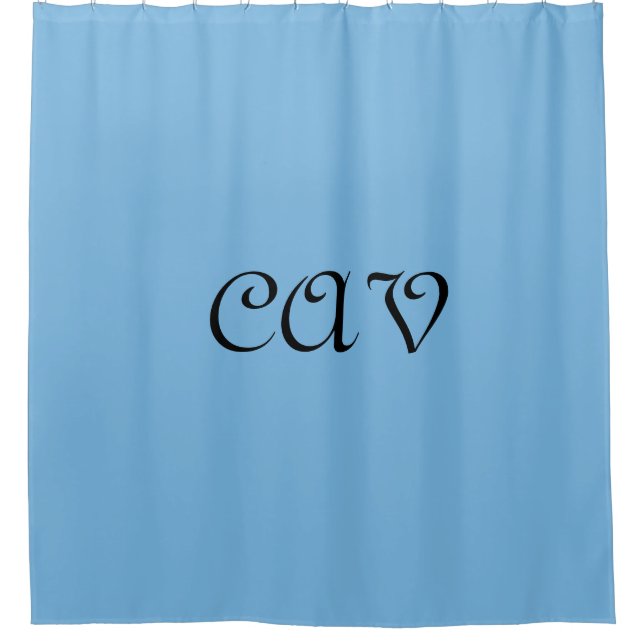 Cornflower Blue  Shower Curtain (Front)