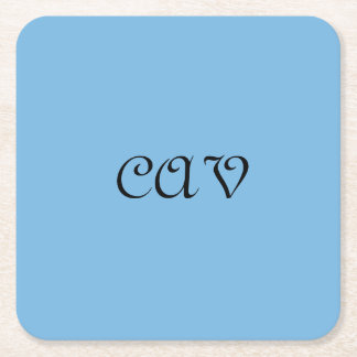 Cornflower Blue  Square Paper Coaster