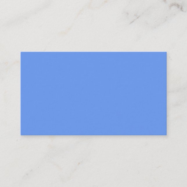 Cornflower Blue Standard Business Card (Front)