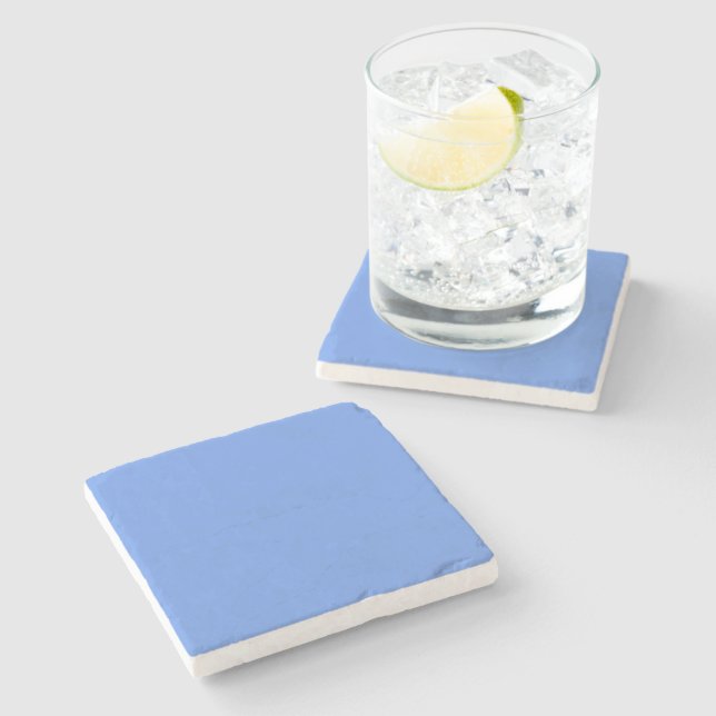 Cornflower Blue Stone Coaster (Side)