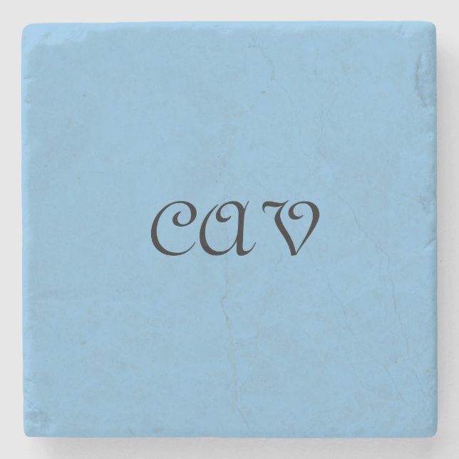 Cornflower Blue  Stone Coaster (Front)